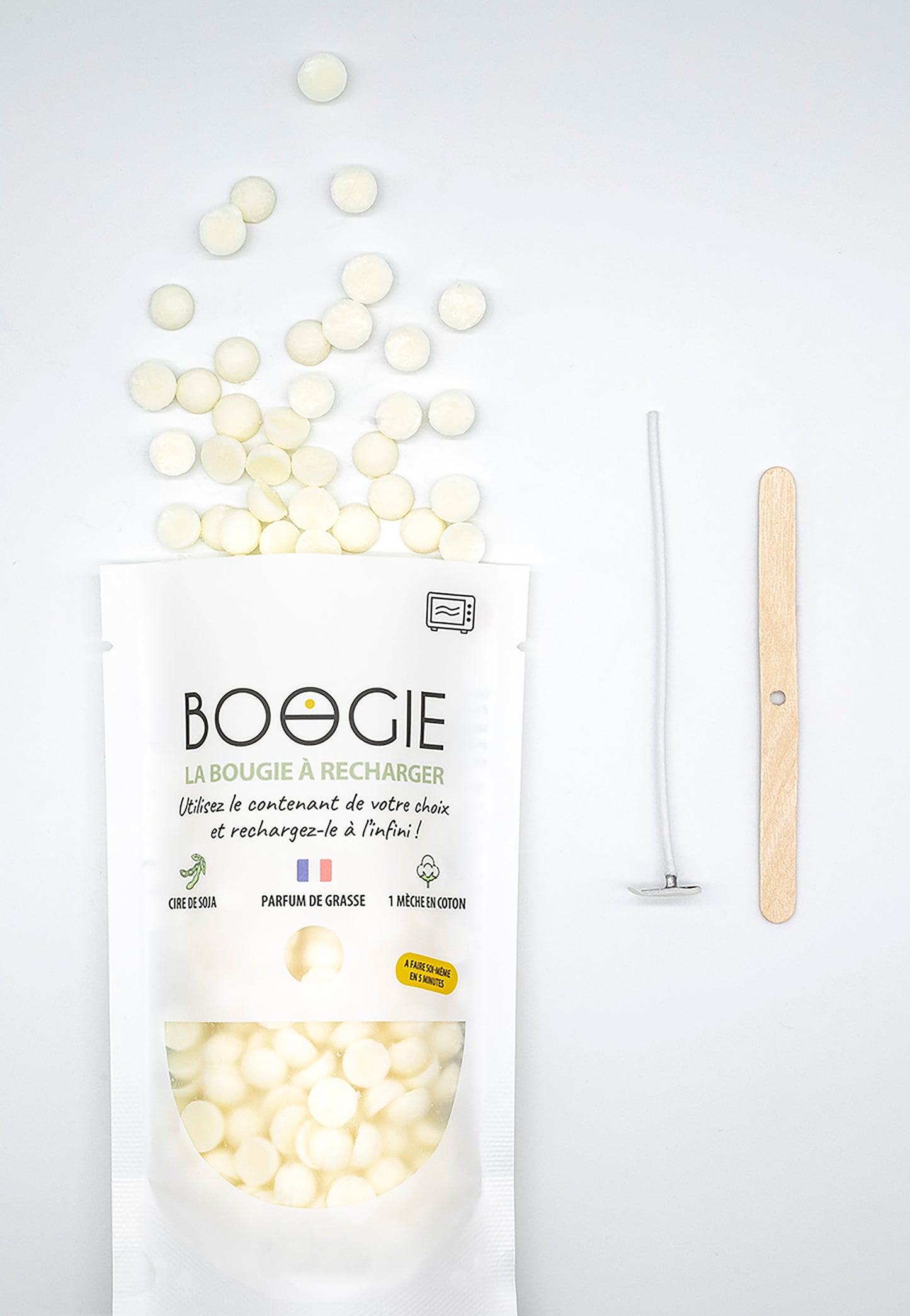 Recharge Bougie Parfumée Fleur d’Oranger – Douceur lumineuse