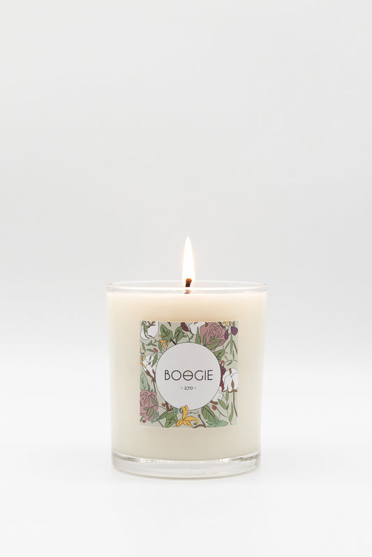 Bougie parfumée prête à être offerte.