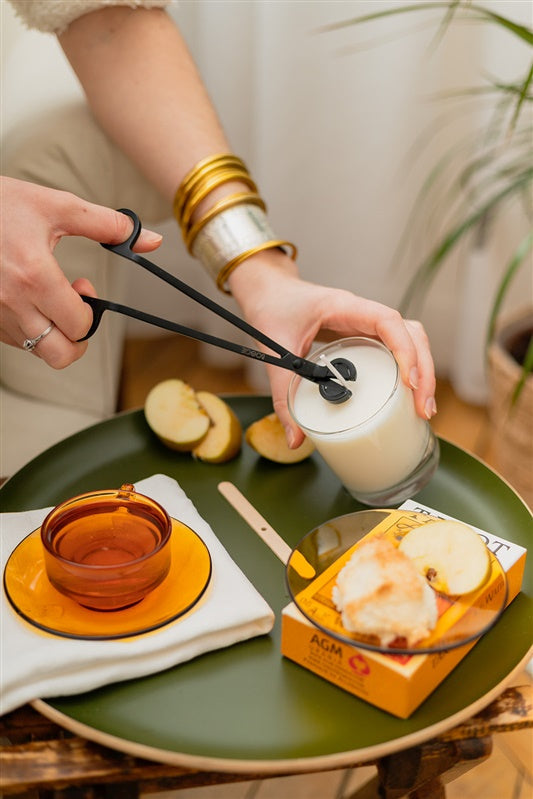 utiliser un pot pour faire une bougie maison en toute securite