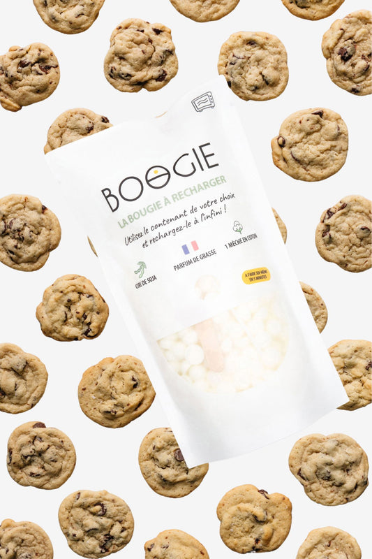 Recharge bougie parfumée Cookies Chocolat – Joie gourmande