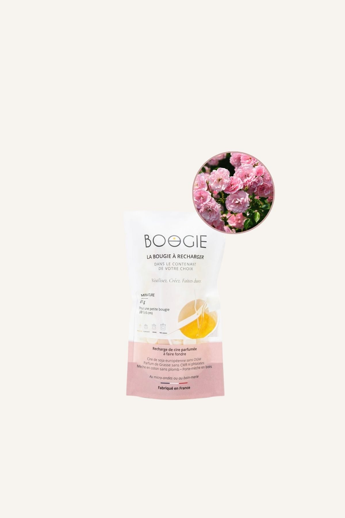 Recharge Bougie Parfumée Rose – Tendre poème