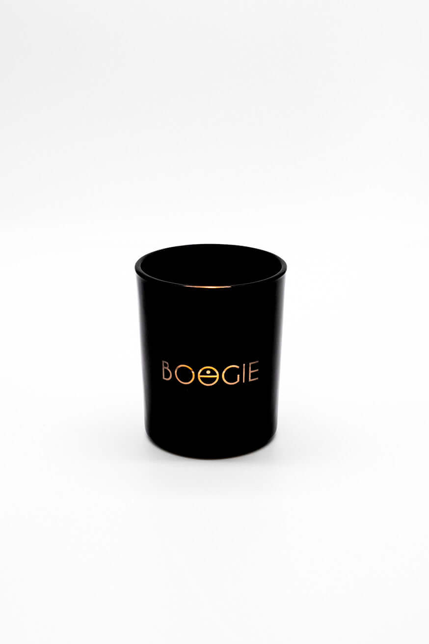 Verre noir pour bougie boogie candle